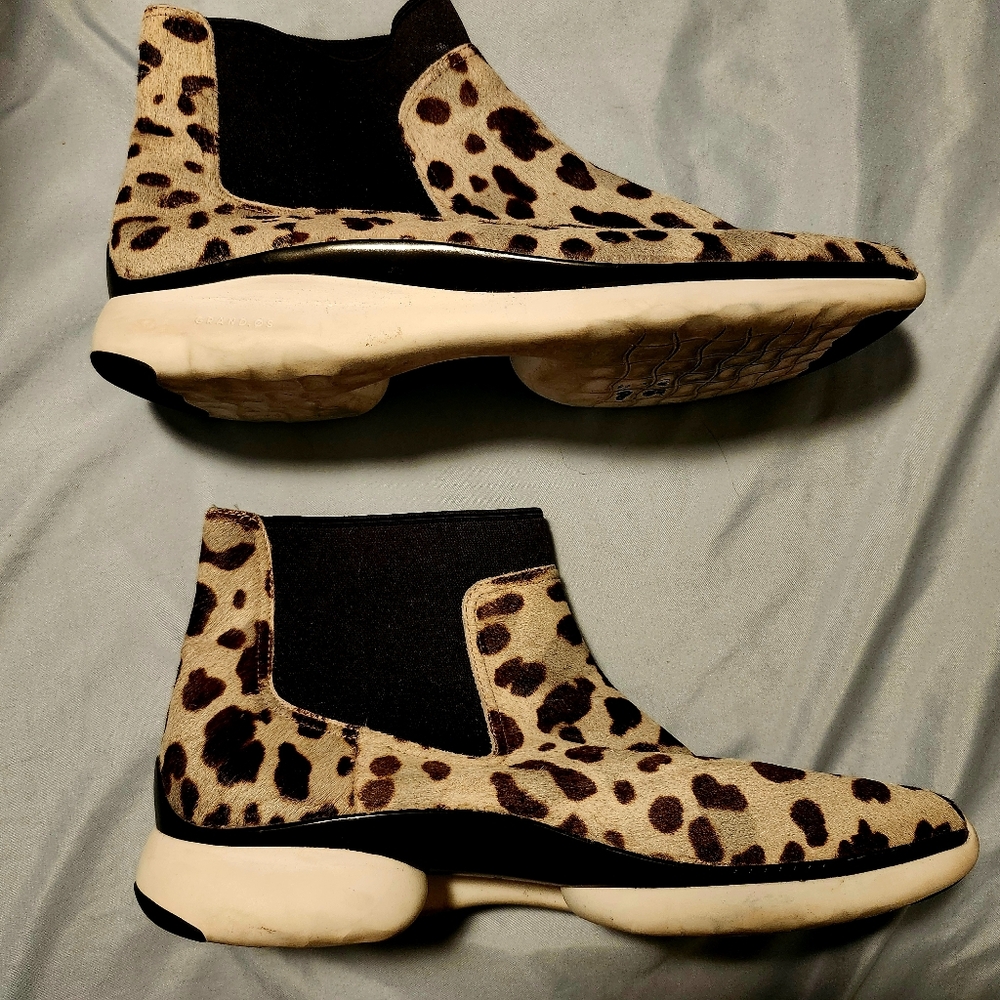Cole Haan Zerogrand Chelsea Limited Edition Ocelot Haircalf Women's Boot